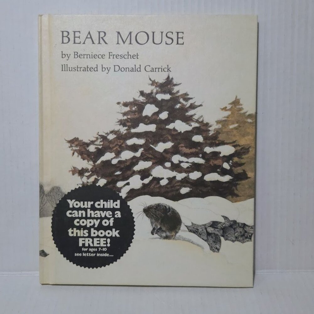 Bear Mouse 1973 Vintage Children’s Book • Illustrated Hardcover.